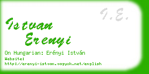 istvan erenyi business card