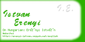 istvan erenyi business card